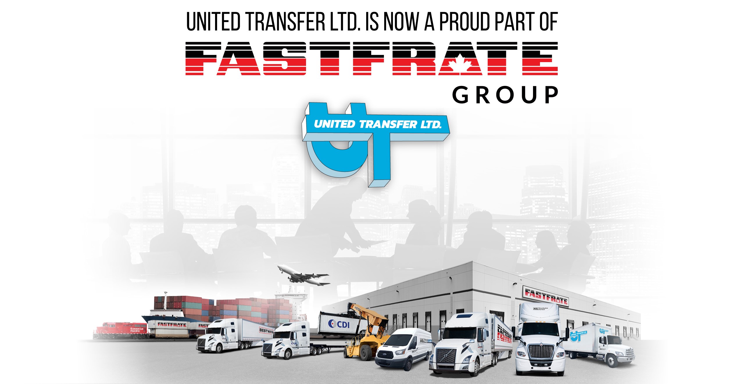 Fastfrate Group logos above United Transfer Limited logo
