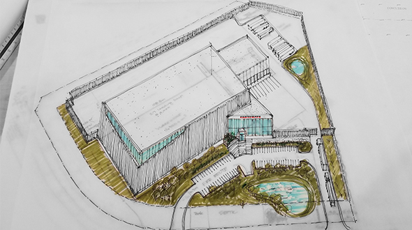 Drawing of THI Ottawa facility